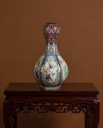 Vaso Estilo Cloisonné Chinês