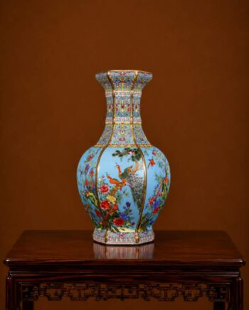 Vaso de Porcelana Antigo Jingdezhen
