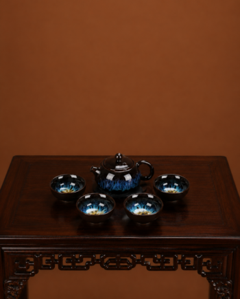 Conjunto de Chá em Cerâmica Chinesa