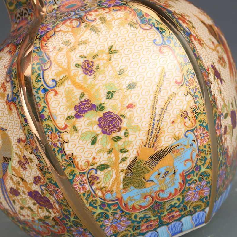 Vaso Estilo Cloisonné Chinês