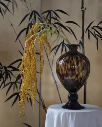 Vaso de Vidro Leopardo