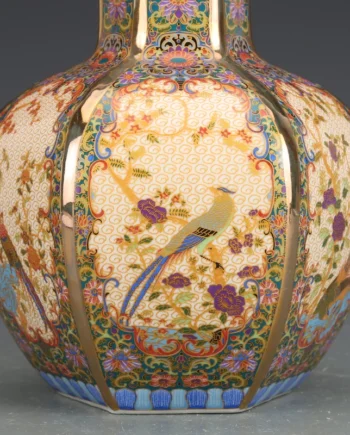 Vaso Estilo Cloisonné Chinês