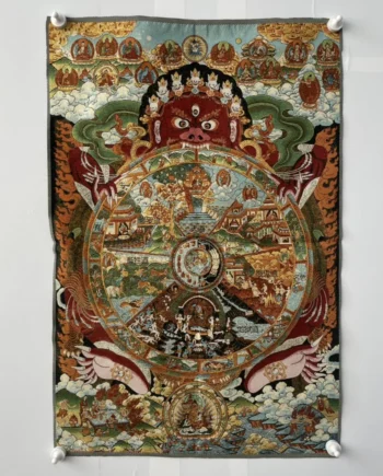 Bordado Budista Tibetano de Samsara