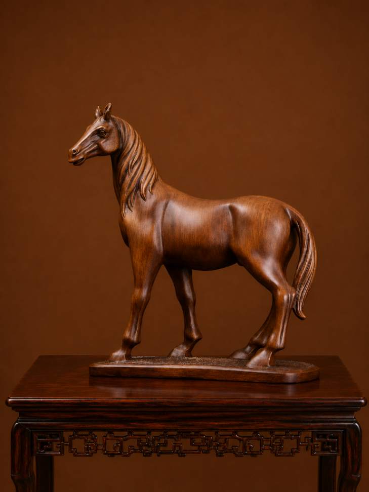 Escultura de Cavalo em Resina